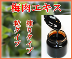 紀州の梅で作った梅肉エキス粒　梅肉エキス練り